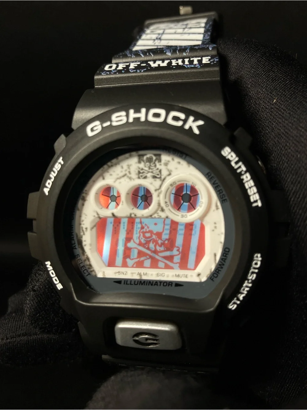 Black and White G Shock Gd6900